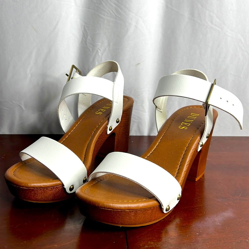 White Open Toed Heels - image 1